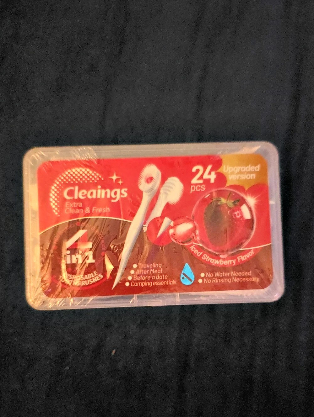 Cleaings Extra Clean & Fresh 24 pcs -Piece Travel Toothbrush Set